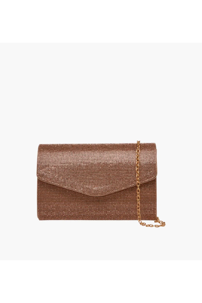 ساشا Yan Embellished Clutch with Chain Strap